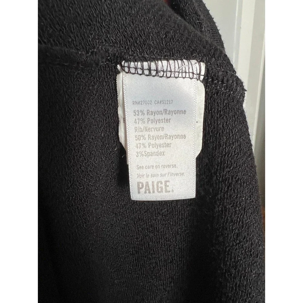 PAIGE Brielle Drawstring Dress‎ black size L Anthropologie